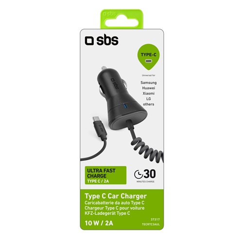 SBS autós töltő vezetékes USB-C-típusú
